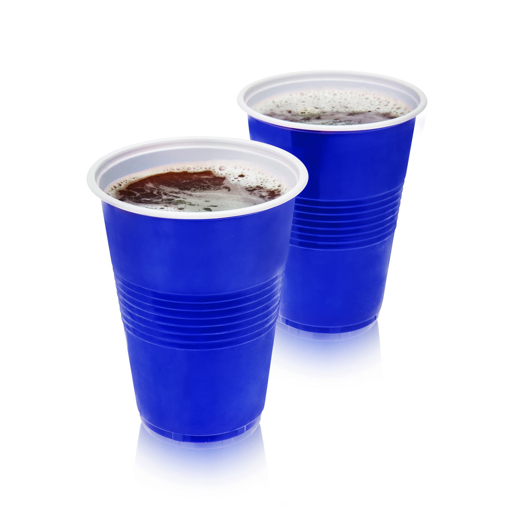 Party 16 oz Plastic Cups in Blue, Set of 50