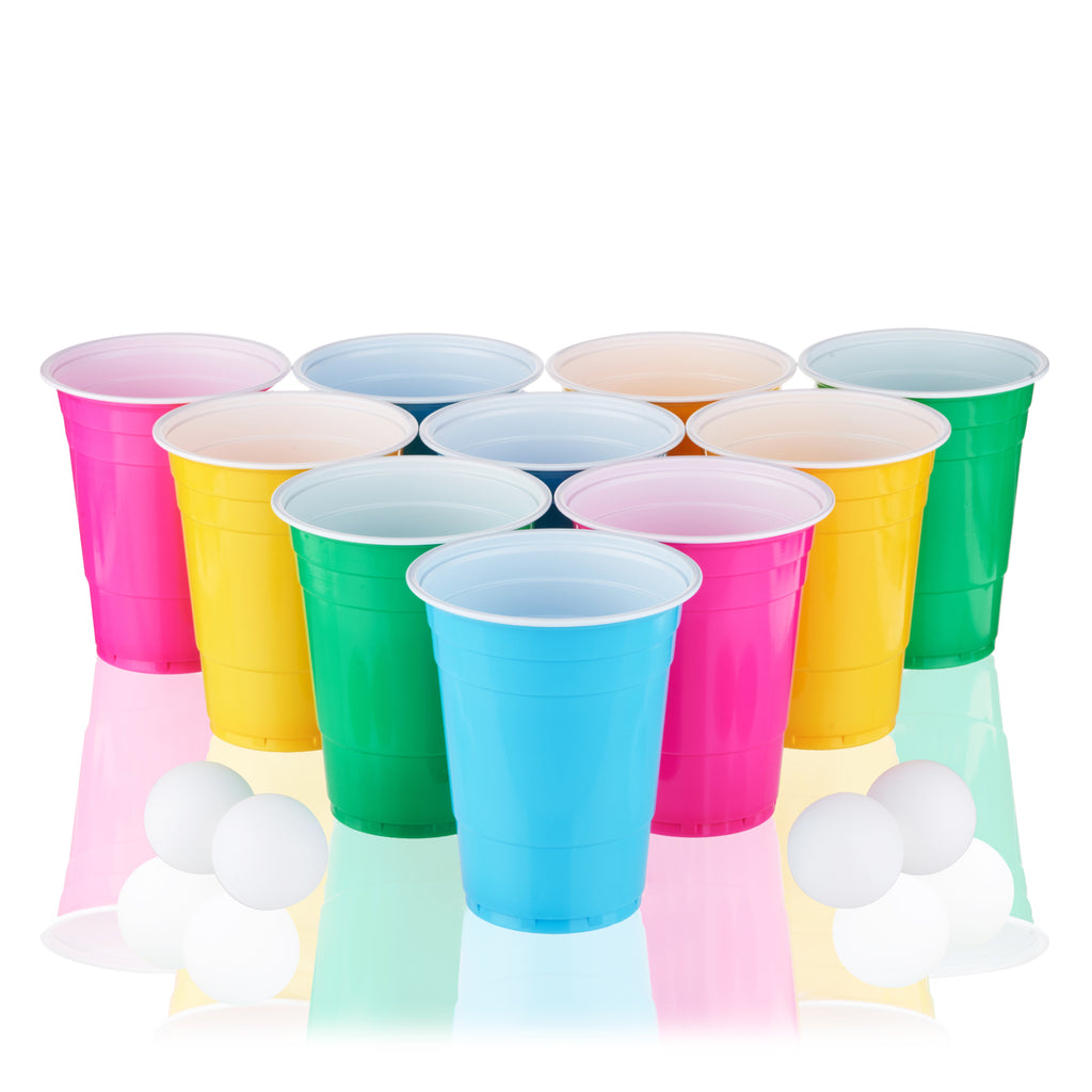 Neon Beer Pong Set