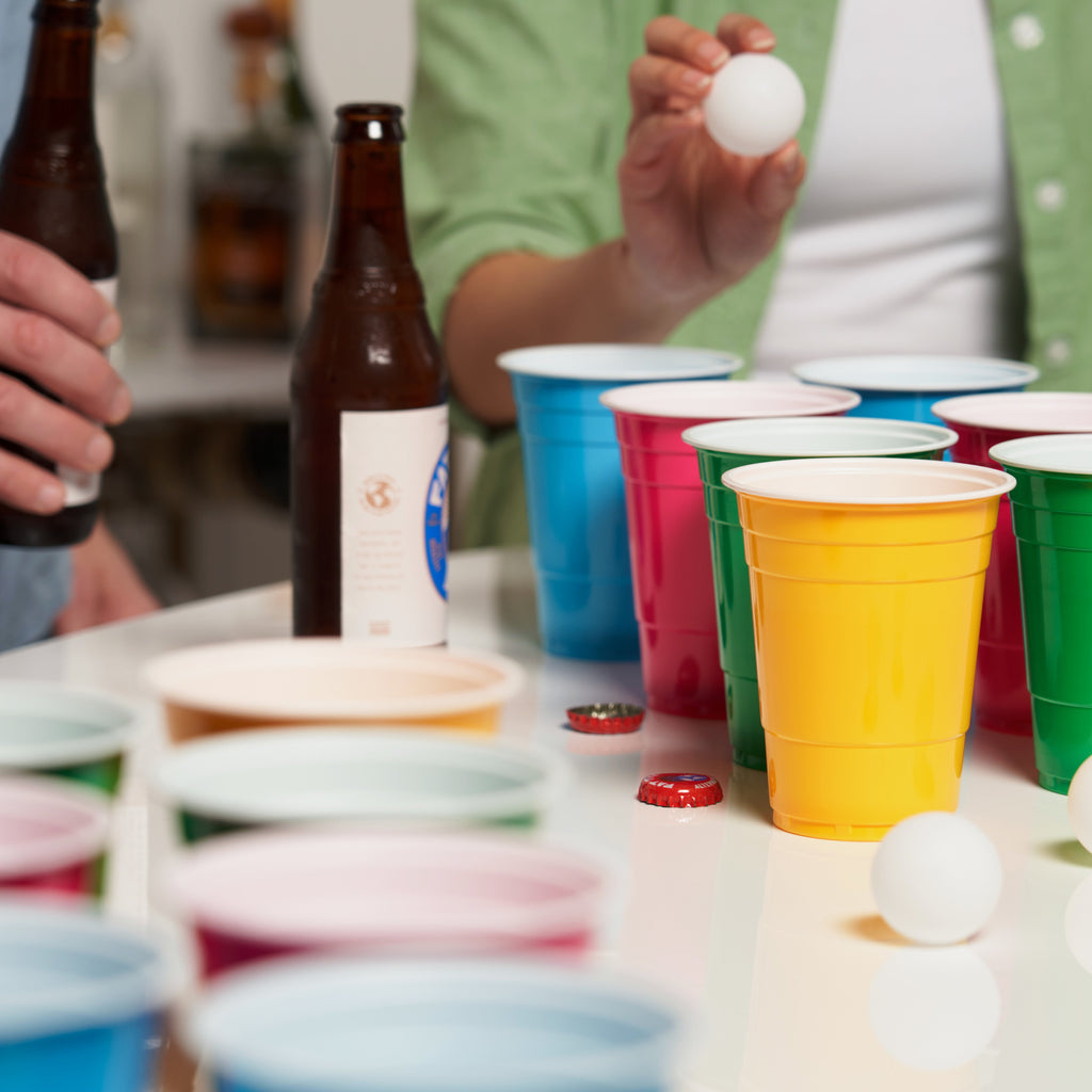 Neon Beer Pong Set