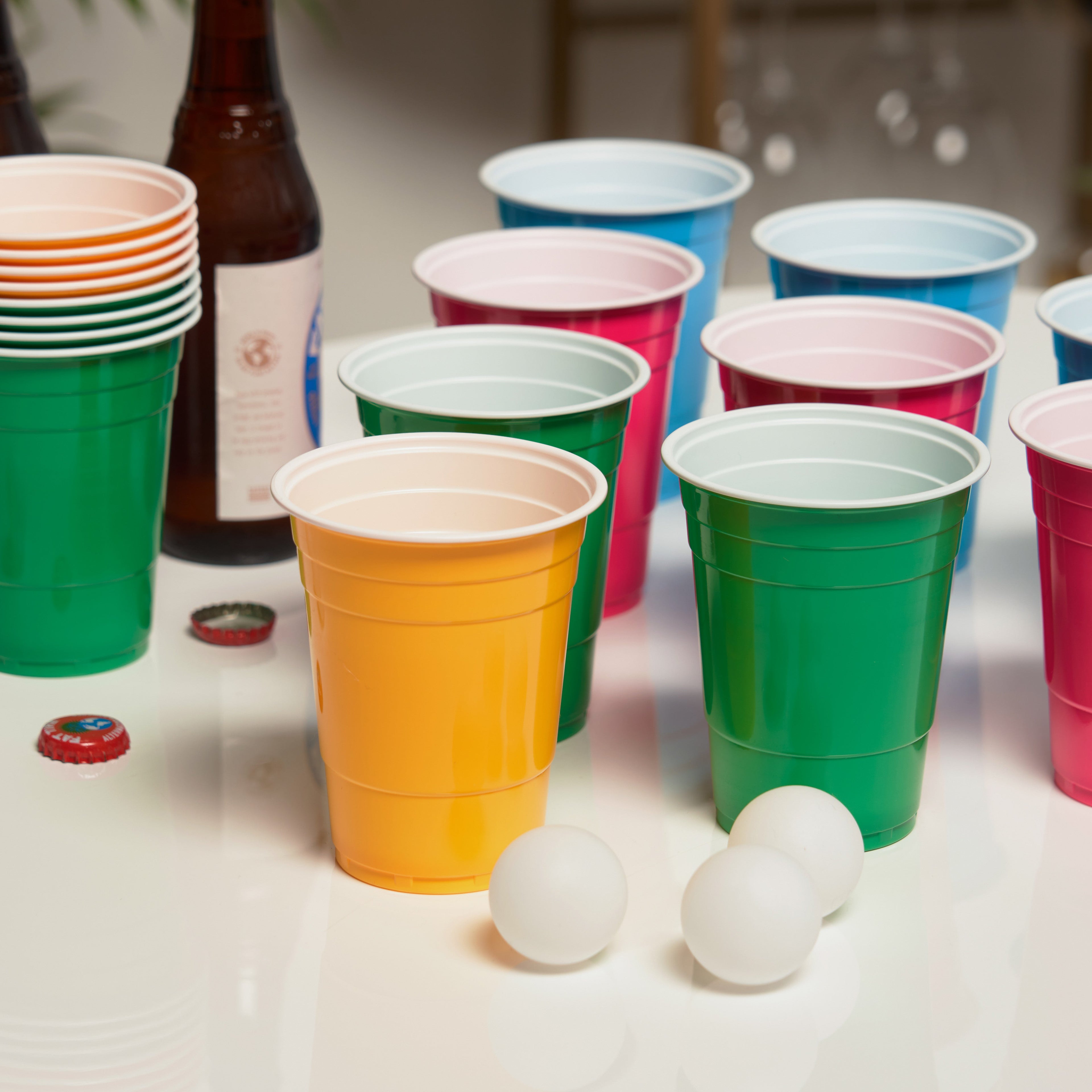 Neon Beer Pong Set